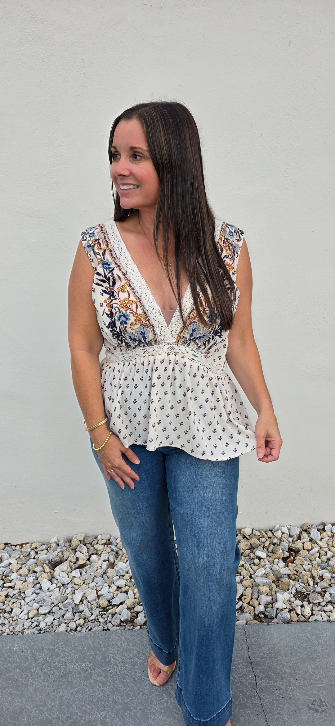 Lacey West Bluebells Top