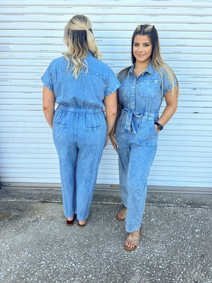 Beautiful Blue Denim Jumpsuit