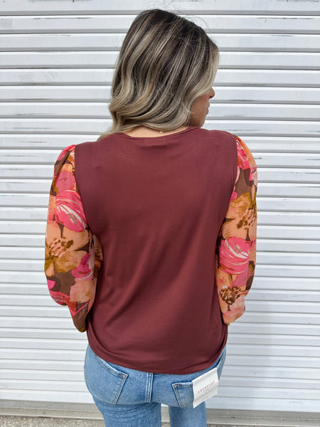 Ready and Red/Brown Blouse