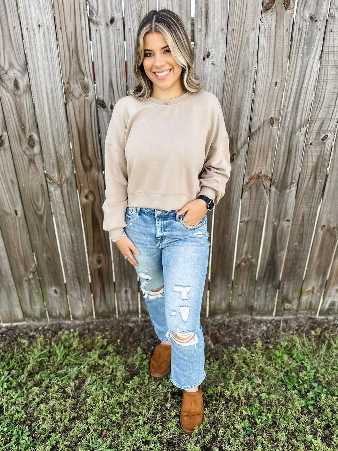 Take Away Tan Pullover