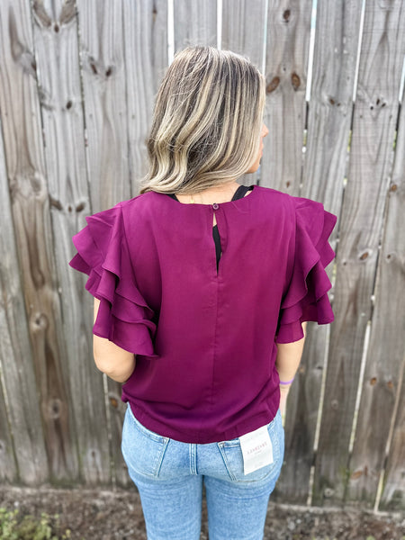 Perfectly Plum Blouse