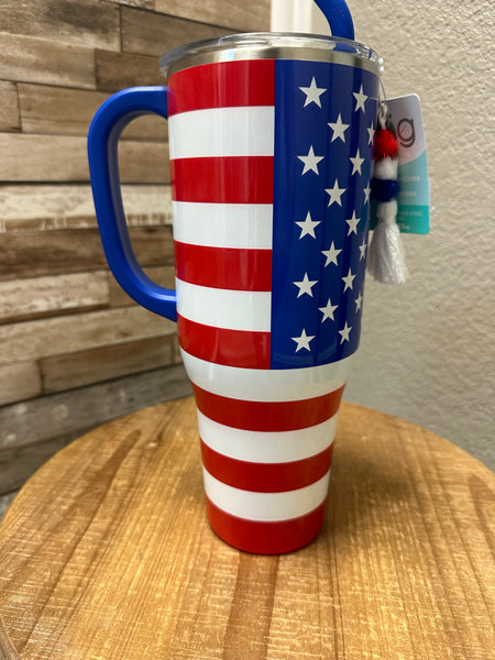 American Flag 40oz Mega Swig