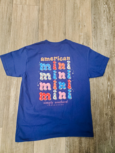 Simply Southern USA American Mini- YOUTH T-Shirt