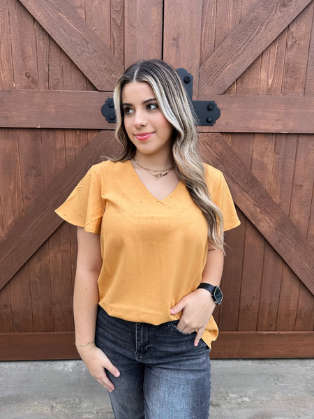 Mabel Mustard Blouse