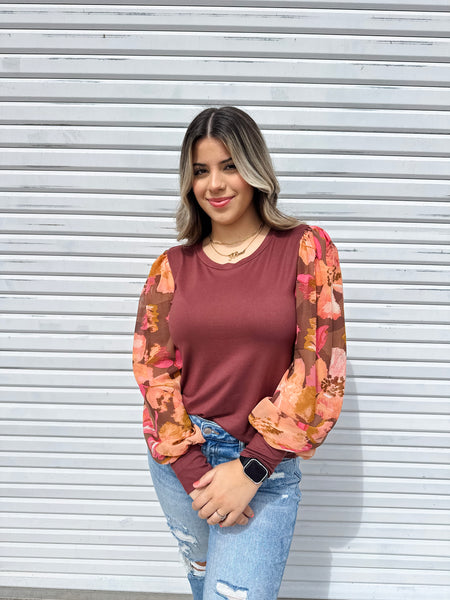 Ready and Red/Brown Blouse