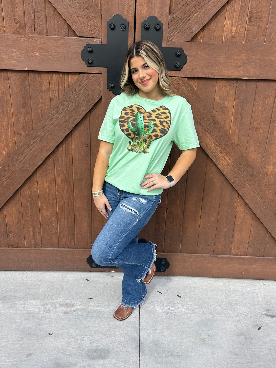 Cactus Heart Graphic T-shirt