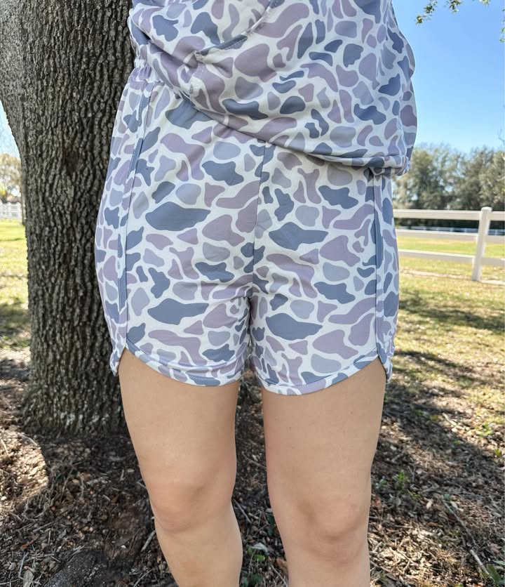 Duck Camo Grey Shorts