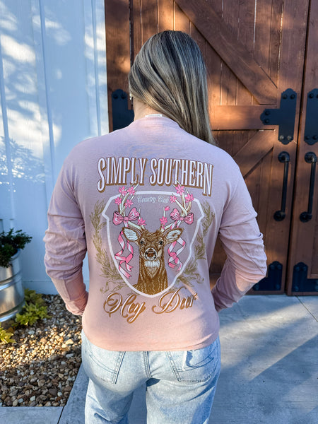 Hey Deer Simply Southern Long Sleeve T-Shirt