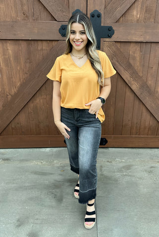 Mabel Mustard Blouse