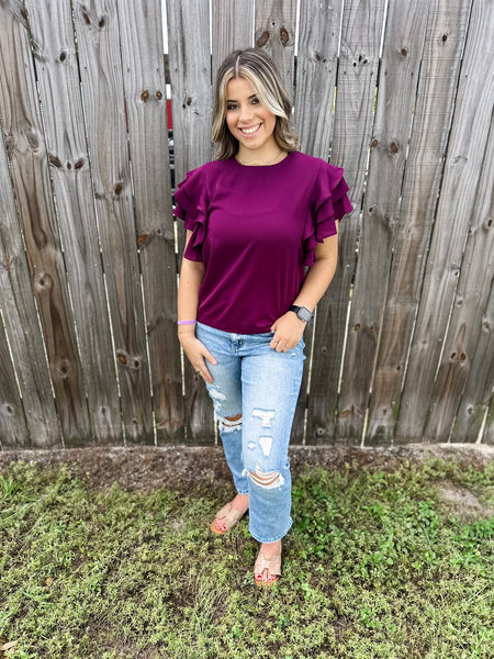 Perfectly Plum Blouse