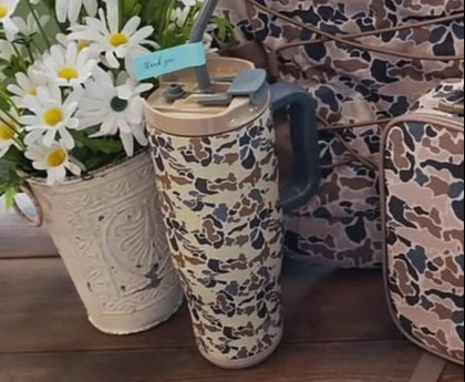 Simply Southern Tumbler 40oz - Camo Light