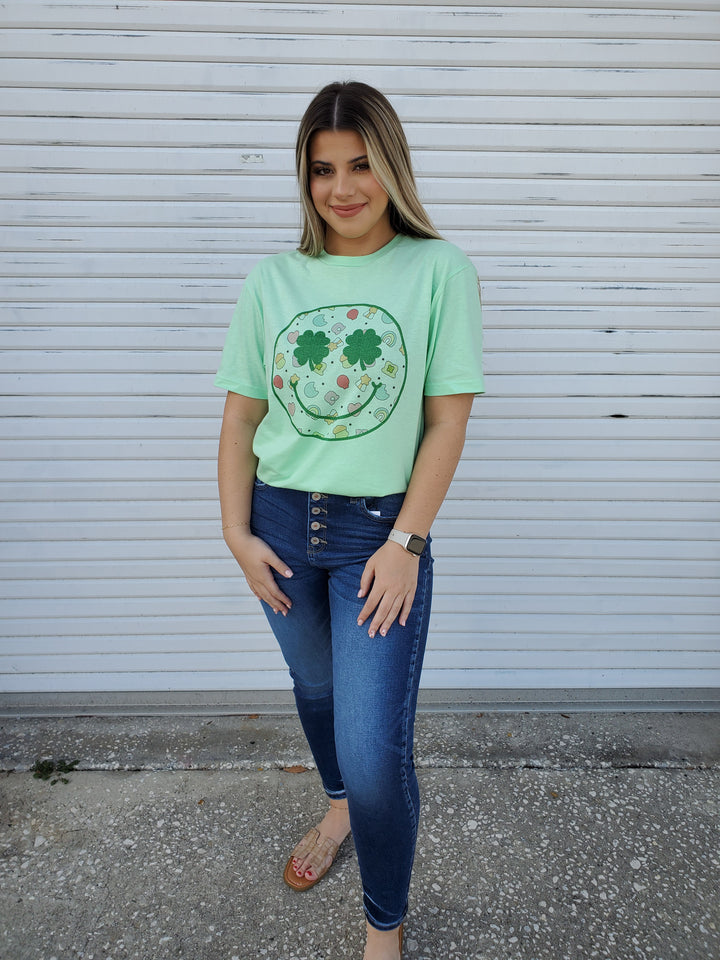 Lucky Charms Smile Graphic T-Shirt