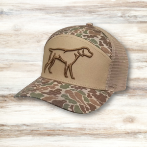 Fieldstone Huntin' Dogs Mens Hat - Duck Camo