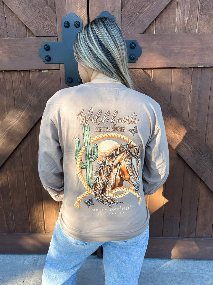 Wild Hearts Simply Southern Long Sleeve T-Shirt Youth &amp; Adult