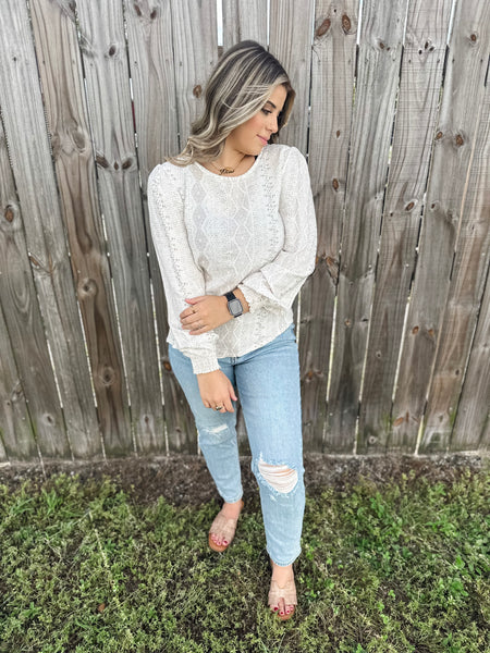 Rustic Off-White Top