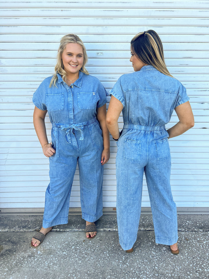 Beautiful Blue Denim Jumpsuit