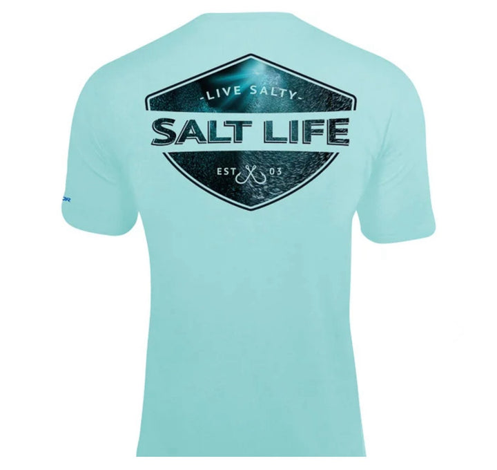 Deep Sea Light Performance Short Sleeve Tee - LIGHT ARUBA HEATHER