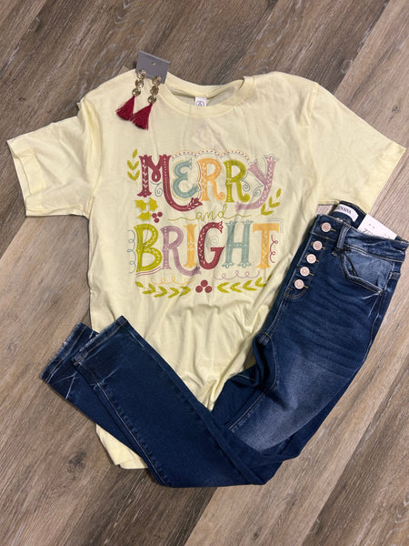 Merry & Bright Graphic T-shirt