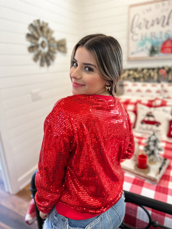 Merry &amp; Bright Sequin Pullover