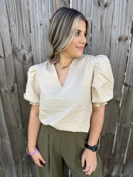 Trendy Taupe Top