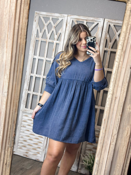 Simply Southern Indigo Dress