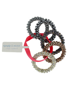 Simply Southern Coiled Hair Ties Set- Wild