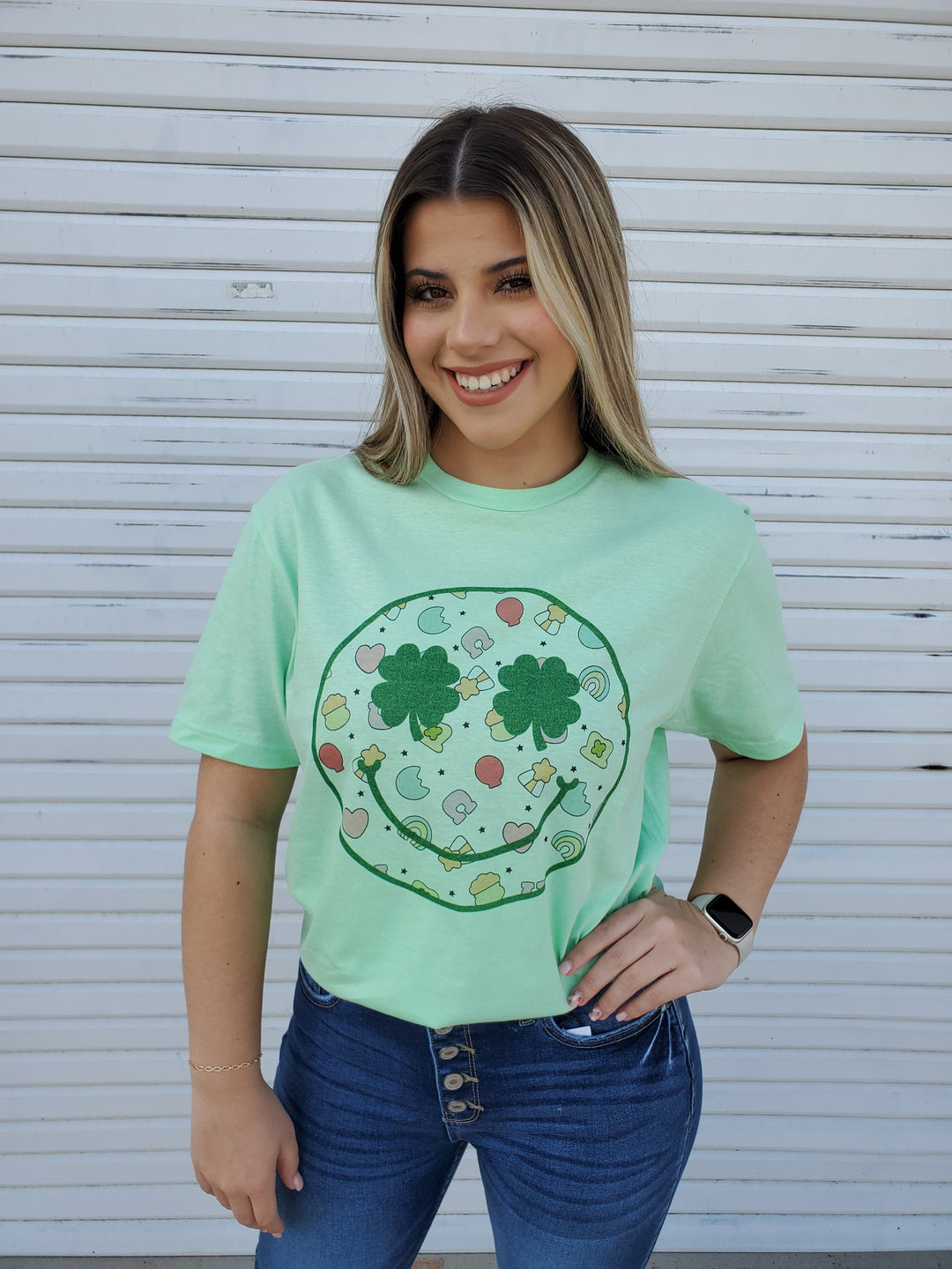 Lucky Charms Smile Graphic T-Shirt