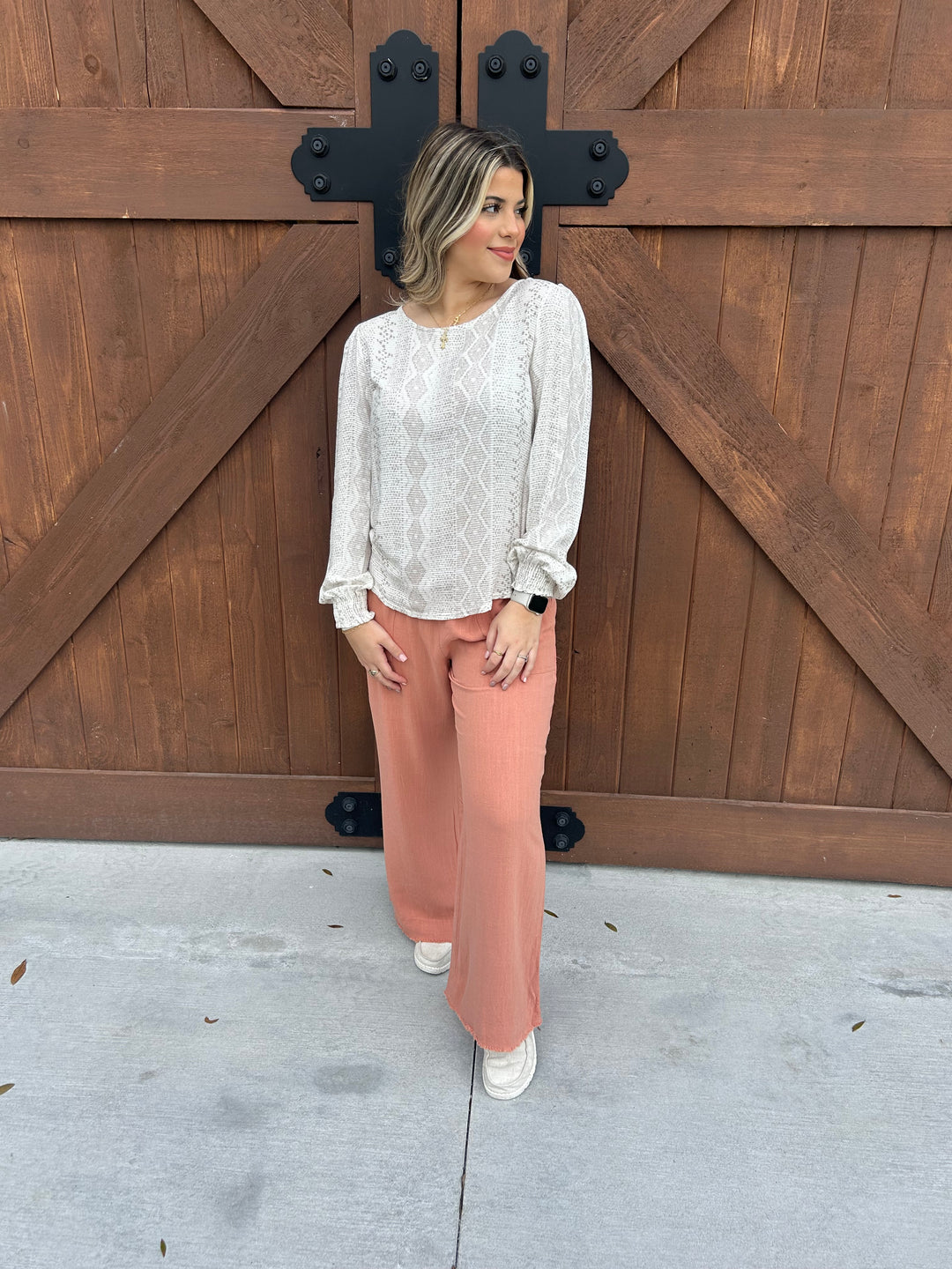Rustic Off-White Top