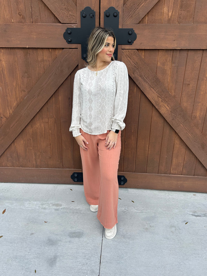 Rustic Off-White Top