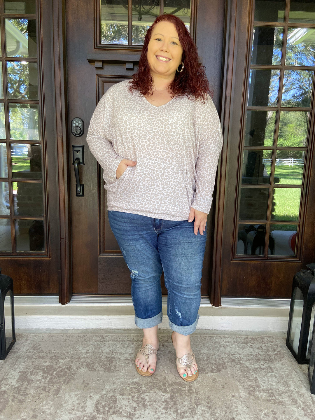 Leopard Sweater Blouse