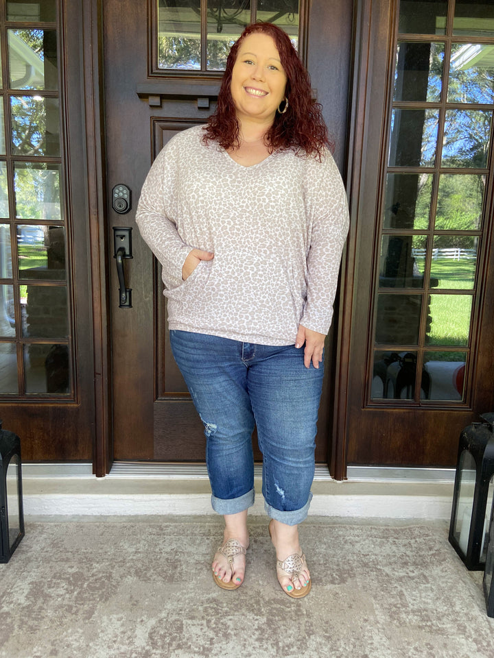 Leopard Sweater Blouse