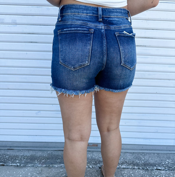 Risen to the Challenge Denim Shorts