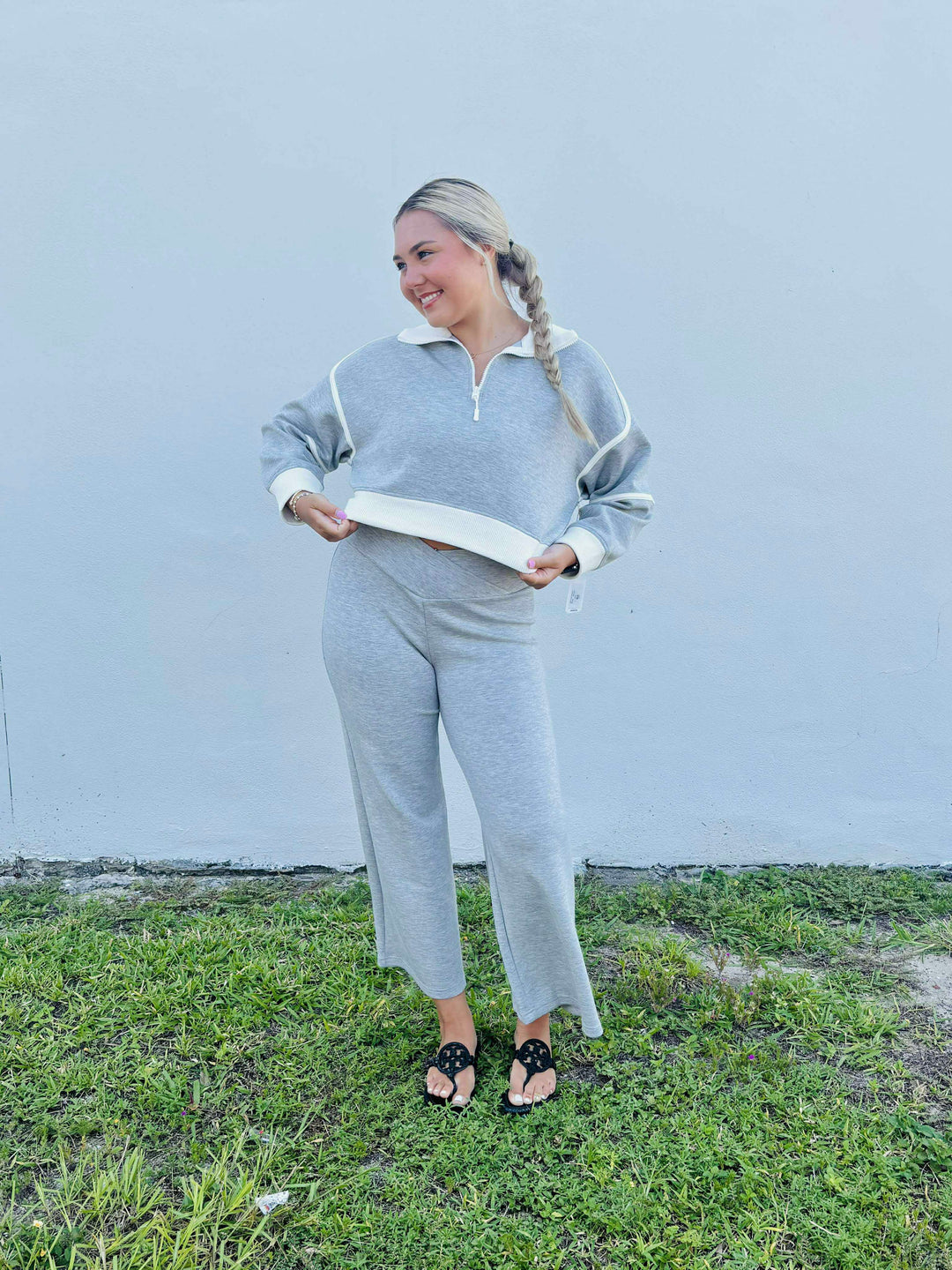 Simply Southern Cropped 1/4 Zip Pullover