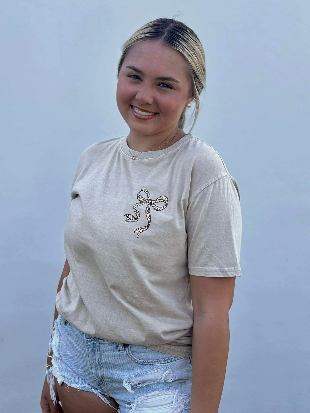 Leopard Bow T-Shirt