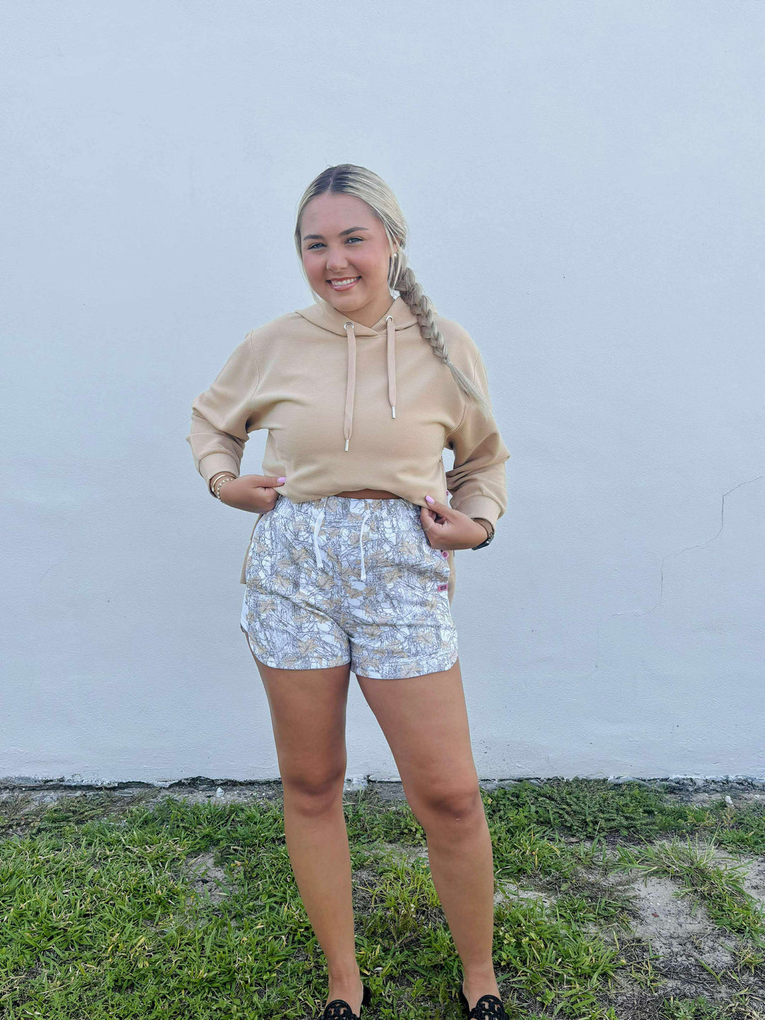 Printed Lounge Short - Camo White