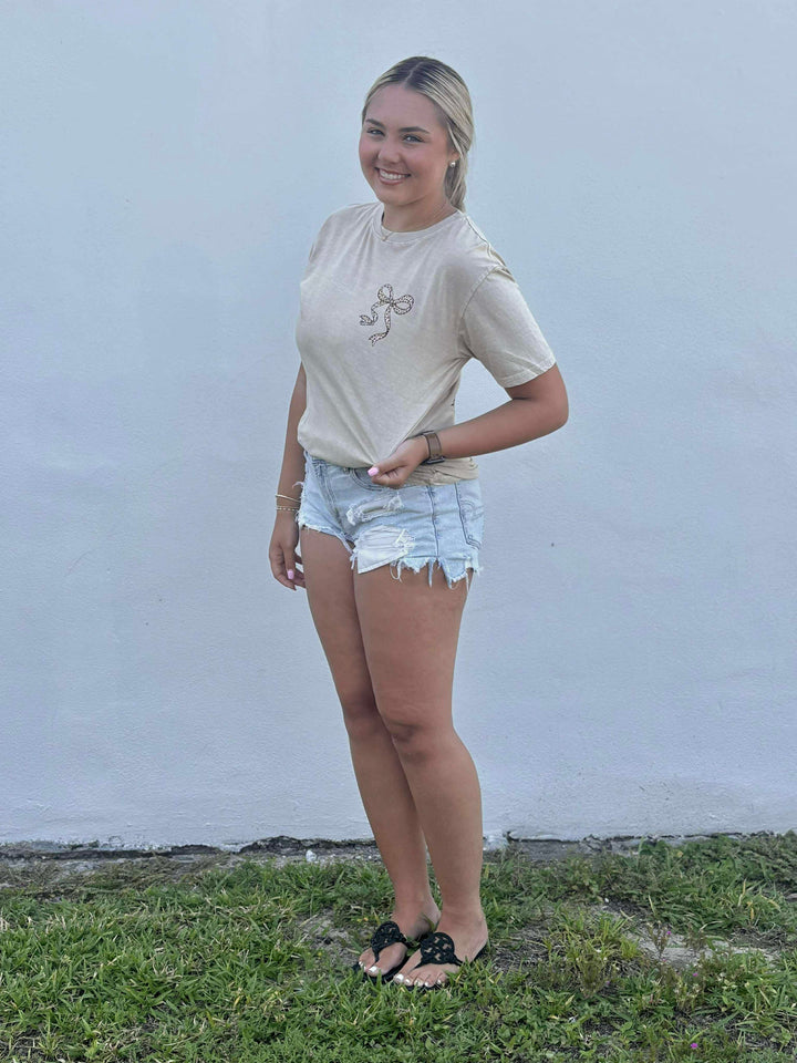 Leopard Bow T-Shirt