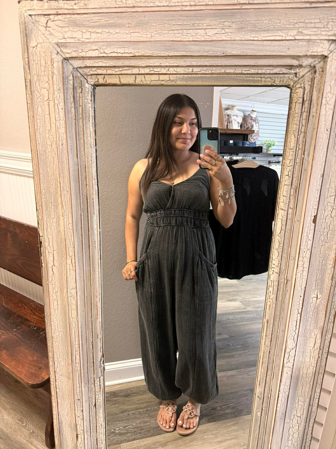 Strolling Along Jumpsuit in Black
