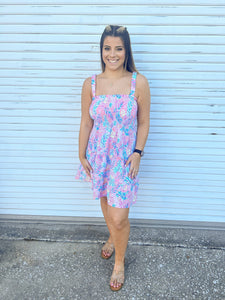 Simply Southern Cut Out Tropical Dress