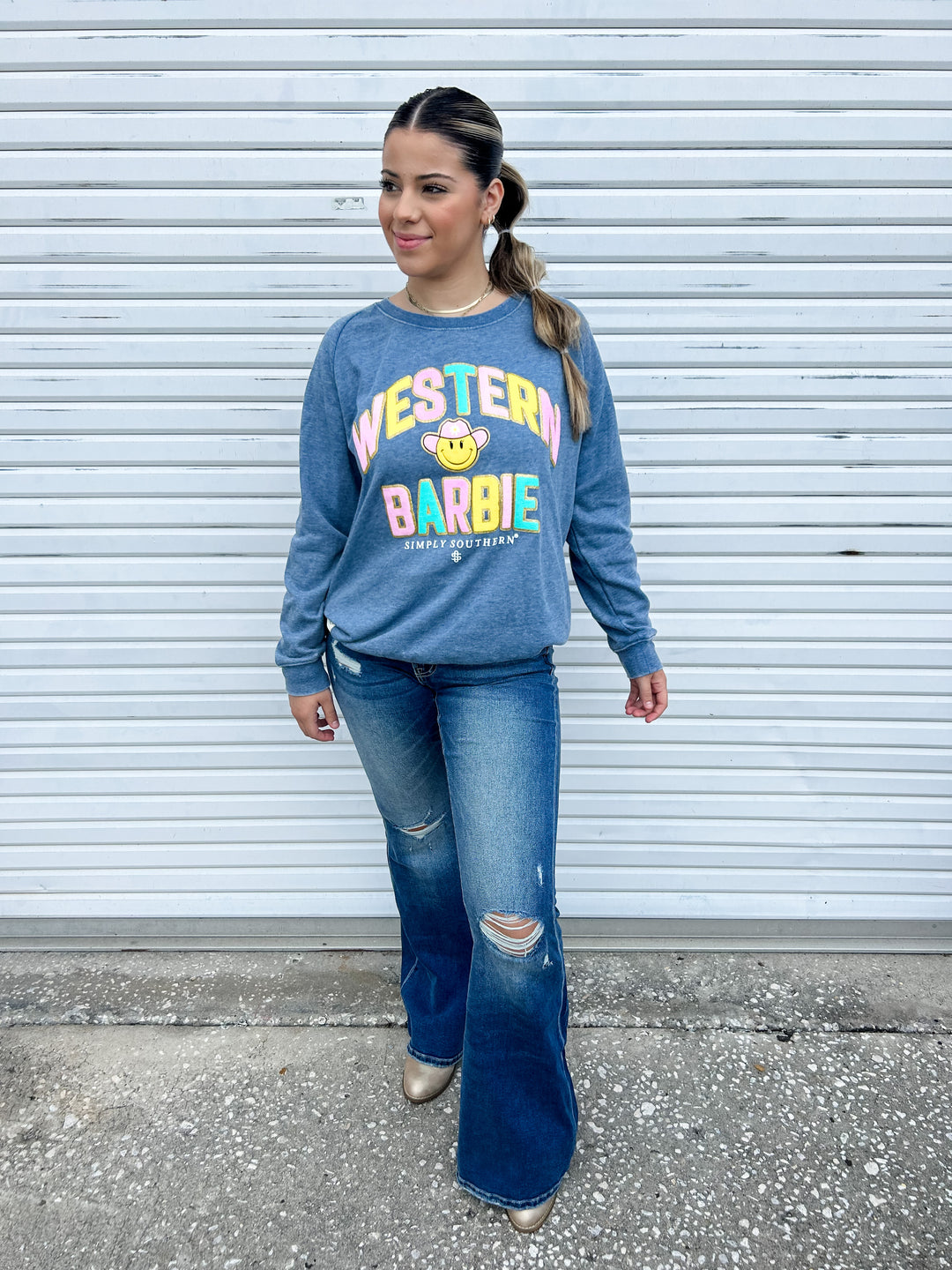 Western Barbie Pullover Simply Southern