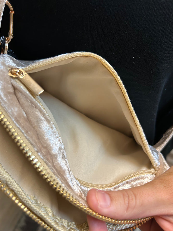 Velvet Simply Southern Belt Bag - Champagne
