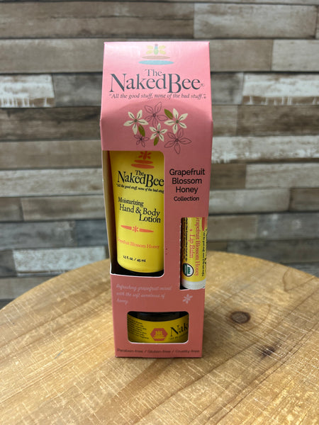 The Naked Bee Gift Set- Grapefruit Blossom Honey