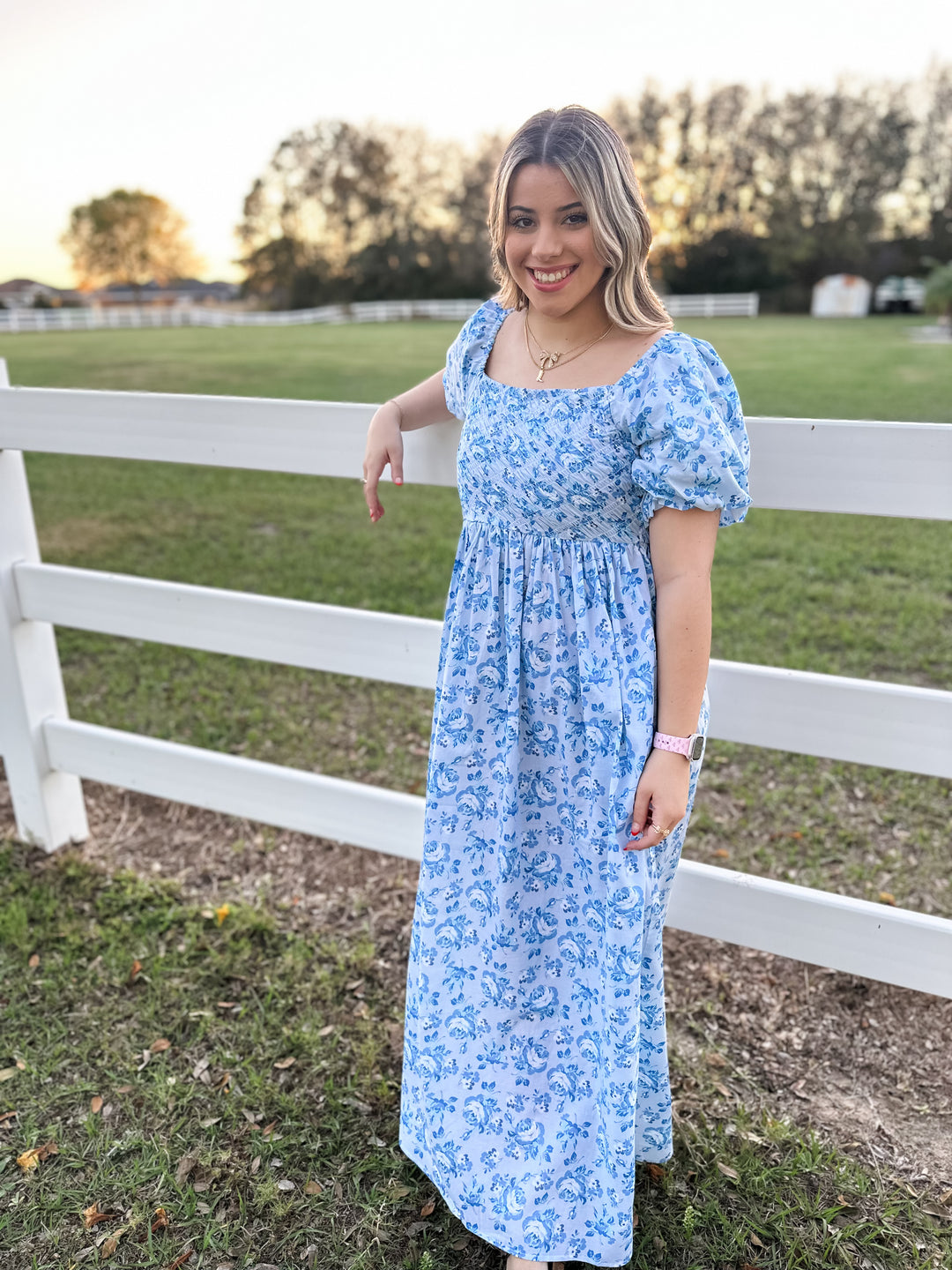 Blue Blossom Breeze Dress