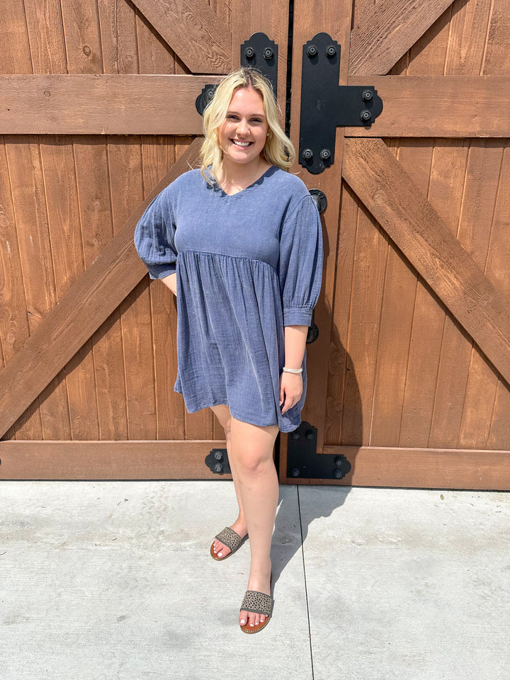 Simply Southern Indigo Dress