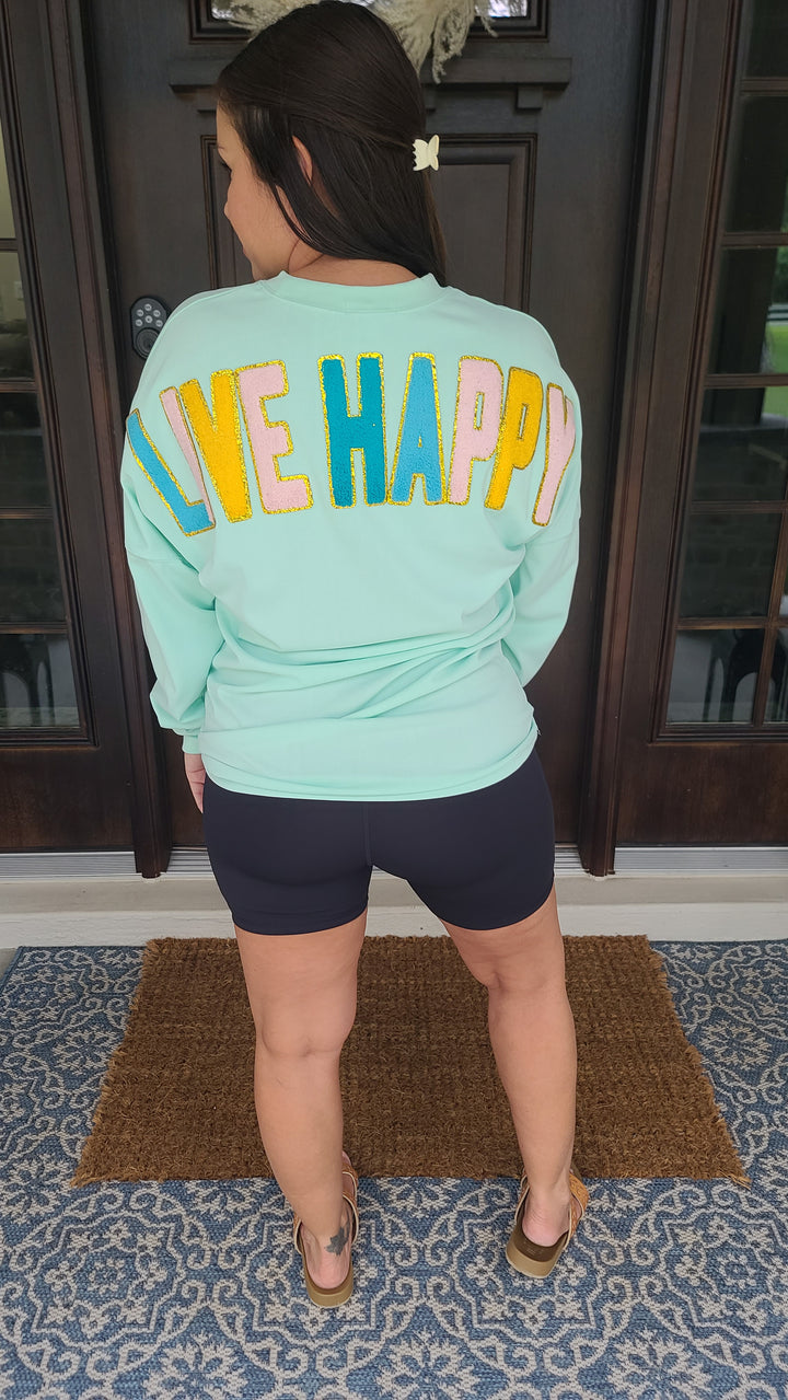 Happiness Pullover Jersey Simply Southern