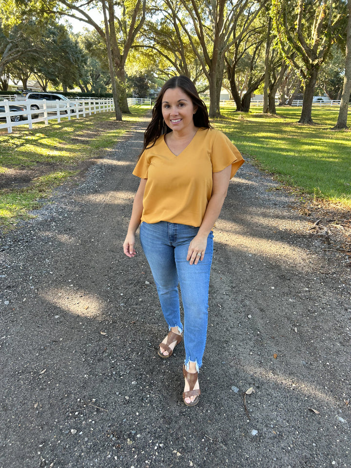 Mabel Mustard Blouse