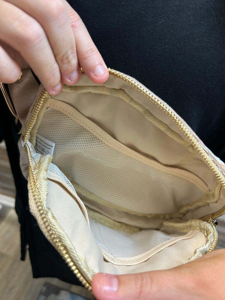 Velvet Simply Southern Belt Bag - Champagne