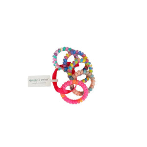 Simply Southern Coiled Hair Ties Set- Confetti