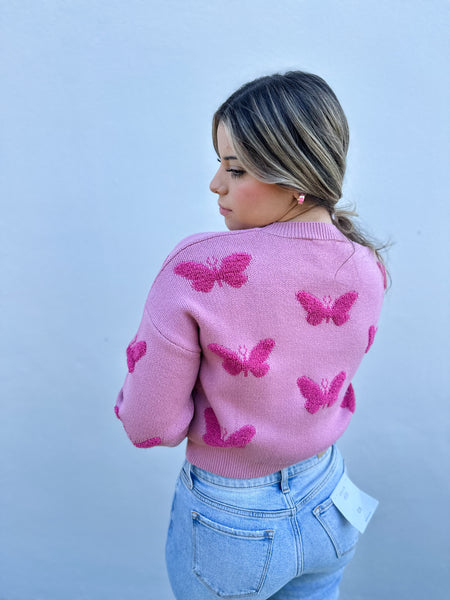 Butterfly Fly Away Knit Sweater