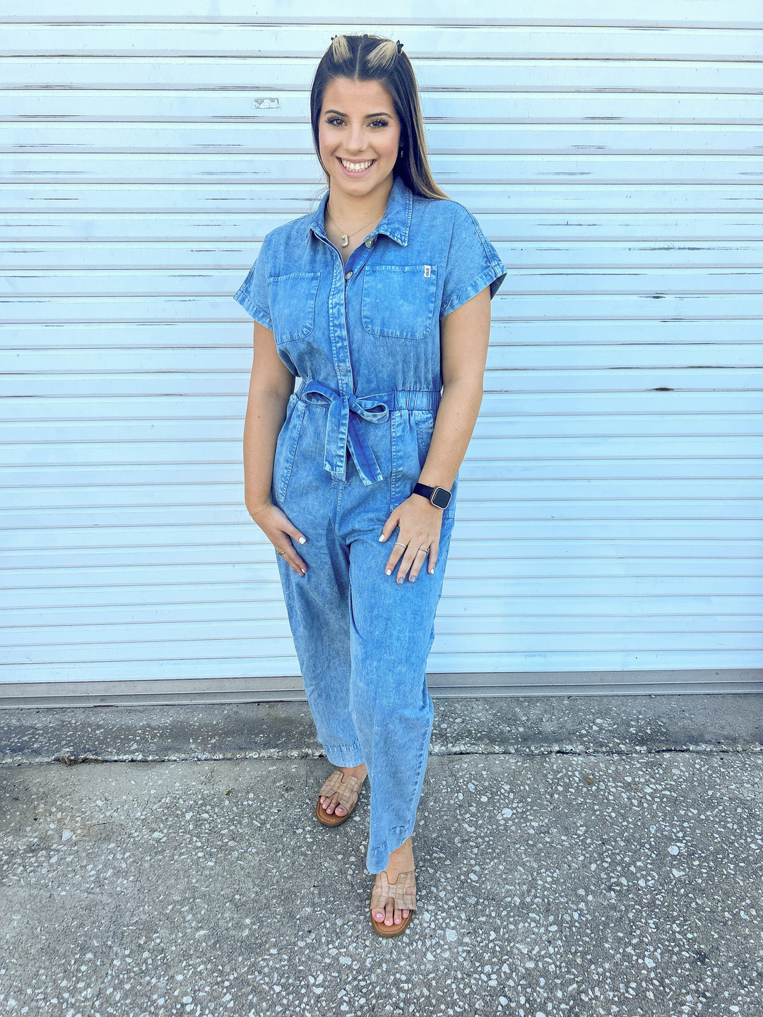 Beautiful Blue Denim Jumpsuit