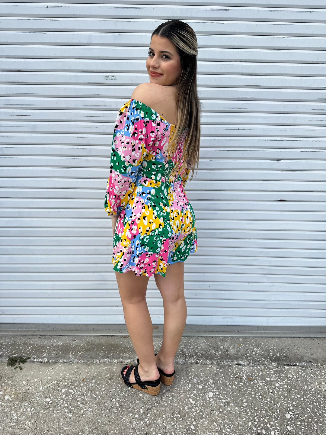 Colorful Leopard Romper